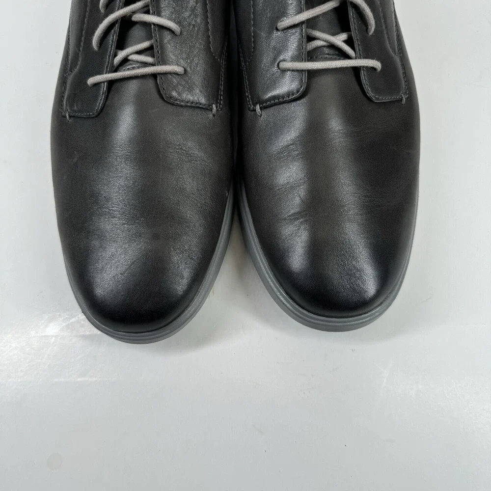 Cole Haan Grand Plus Essex Men's US 12M Magnet Grey Leather Wedge Oxford C28730